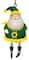 The Memory Company NCAA Dangle Legs Santa Ornament